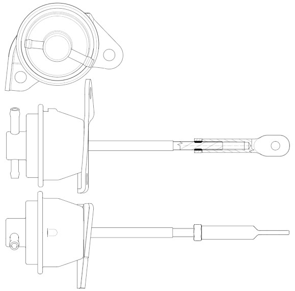 Актуатор турбокомпрессора для а/м Mazda CX-7 (07-) 2.3T (тип K0422-582)
