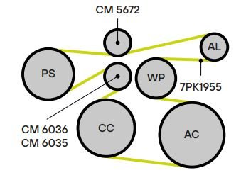 Ролик приводного ремня для автомобилей Geely Atlas (16-)/Emgrand X7 (13-) 2.0i/2.4i (опорный)