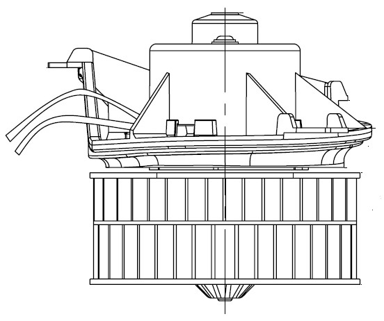 Электровентилятор отопителя для автомобилей Chrysler Voyager IV (01-)/Dodge Caravan IV (01-)