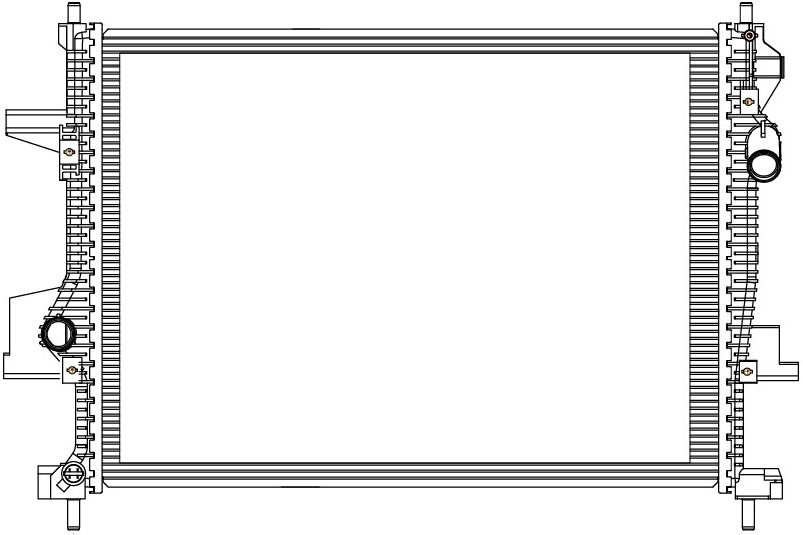 Радиатор охлаждения для а/м Exeed VX (21-)/TXL (19-) 2.0T