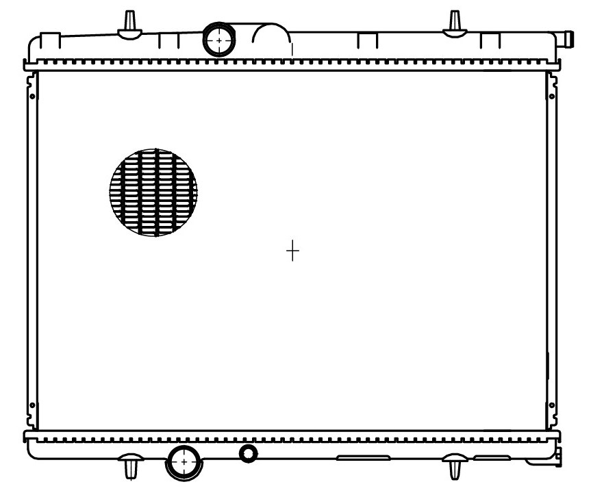 Радиатор охлаждения для автомобилей Peugeot 206 (98-)/307 (00-)/Citroen C4 (04-) AT