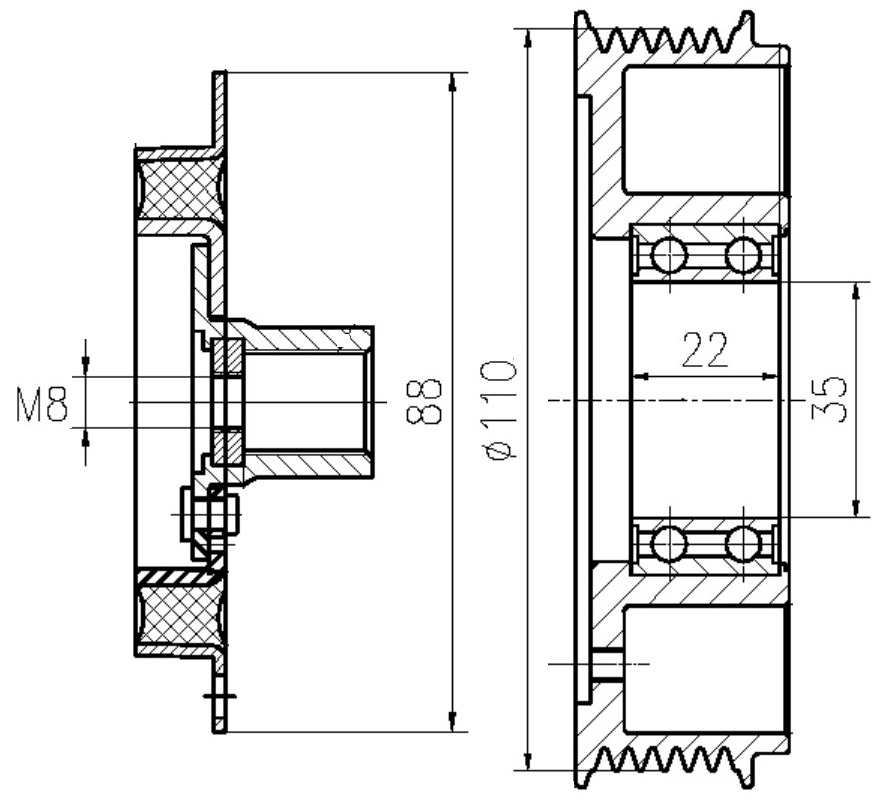 Муфта срывная для компрессора кондиционера LCAC 18K1 LUZAR