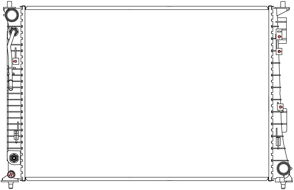 Радиатор охлаждения для а/м Kia Sorento IV (20-)/Hyundai Santa Fe IV (18-) 2.5i