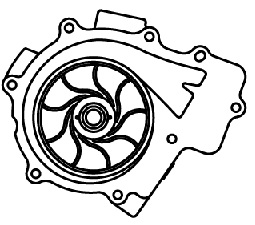 Насос водяной для автомобилей Mercedes-Benz Sprinter (06-) 2.1D [OM651]