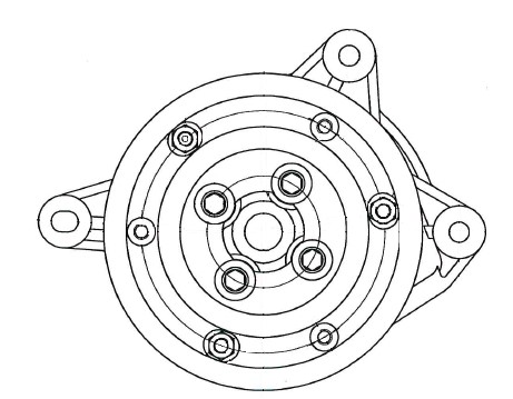 Насос водяной для автомобилей VAG Golf VI (08-)/Tiguan (08-) 1.4TSi c электромагнитной муфтой