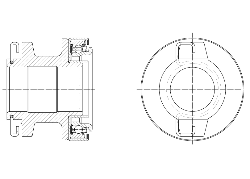 Муфта выключения сцепления для автомобилей КамАЗ Компас 5 (23-)