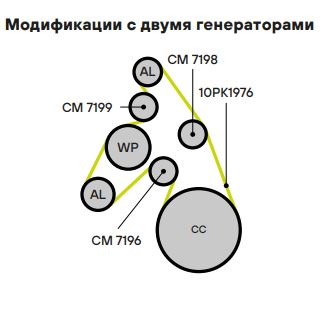 Ролик приводного ремня для автомобилей МАЗ 5340/6501 (дв. Weichai WP7) (опорный) гладкий