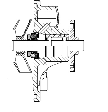 Насос водяной для автомобилей Peugeot 308 (07-)/Citroen C4 (10-) 1.4i/1.6i