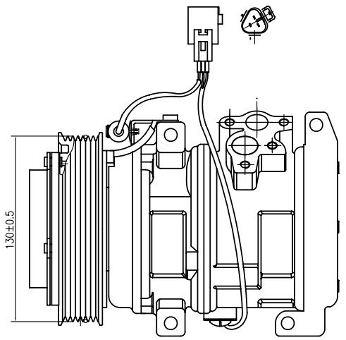 Компрессор кондиционера для автомобилей Toyota Camry (01-) 2.0i/2.4i