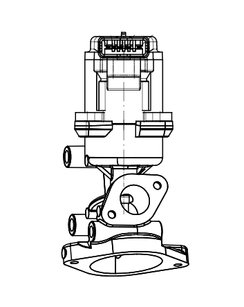 Клапан EGR (рециркуляции отработавших газов) для автомобилей Land Rover Discovery III (04-) 2.7TD (R)