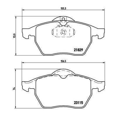 Колодки тормозные дисковые передние для автомобилей Opel Vectra B (95-)