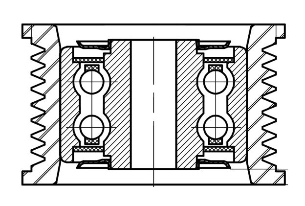 Ролик приводного ремня для автомобилей Toyota Land Cruiser 200 (07-) 4.6i [UR] (опорный)