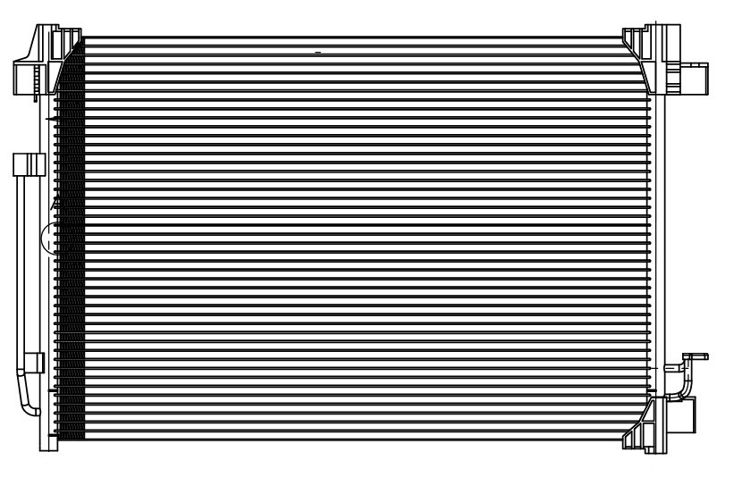 Радиатор кондиционера для автомобилей Murano II (Z51) (08-)