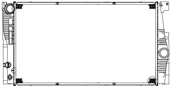 Радиатор охлаждения для а/м BMW 5 (F10) (10-) 2.0i [N20] AT