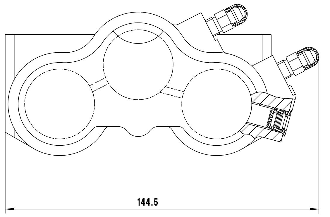 Цилиндр тормозной для автомобилей Лада 2121 передний правый d=30мм (нового образца)