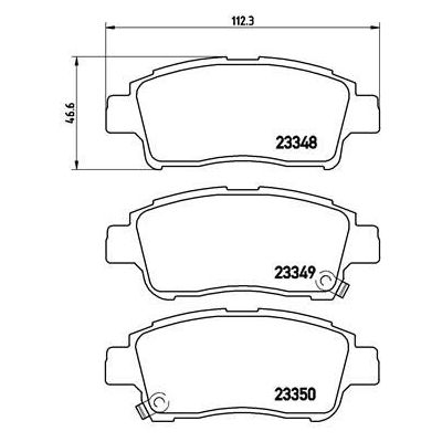 Колодки тормозные дисковые передние для автомобилей Toyota Vitz (99-) / FunCargo (99-) / Platz (00-) с тормозной системой Akebono