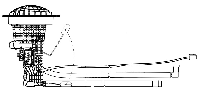 Модуль топливозаборника для автомобилей Mercedes-Benz M W164 (05-) 3.5i/5.0i/GL X154 (06-) 4.7i/5.5i c 09.2007 г.