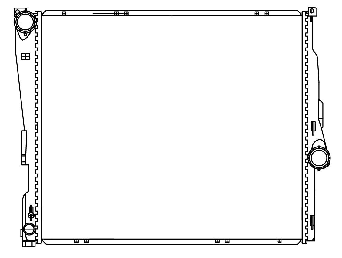 Радиатор охлаждения для автомобилей BMW X3 (04-) (E83)
