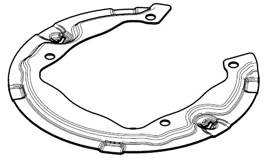 Кожух заднего правого/левого тормозного диска для автомобилей BMW 7 (F01) (07-)