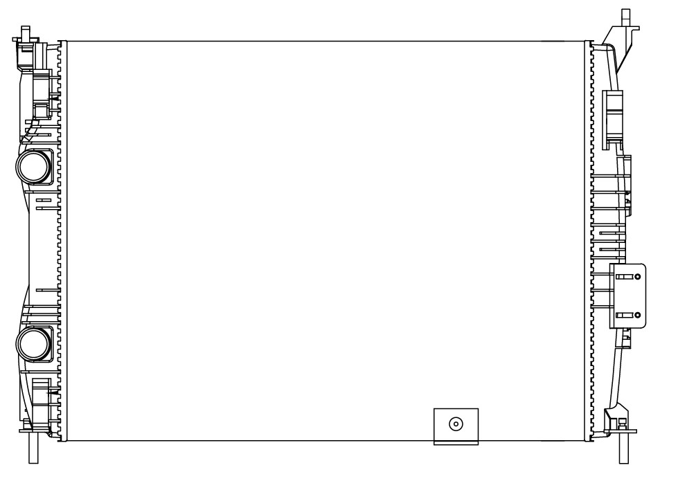 Радиатор охлаждения для автомобилей Qashqai (06-) 1.6i MT