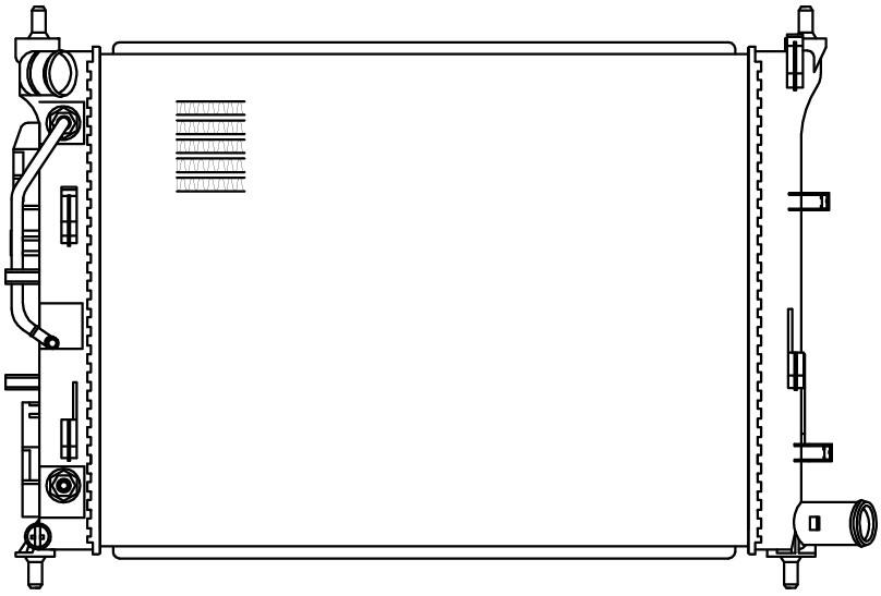 Радиатор охлаждения для а/м Solaris (17-)/Rio (17-) AT (паяный)
