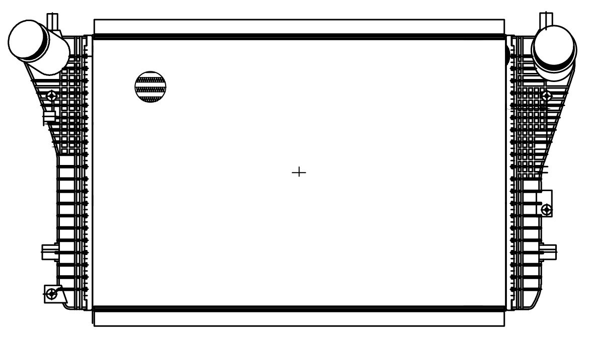 ОНВ (радиатор интеркулера) для автомобилей Tiguan (08-)/Passat (05-)