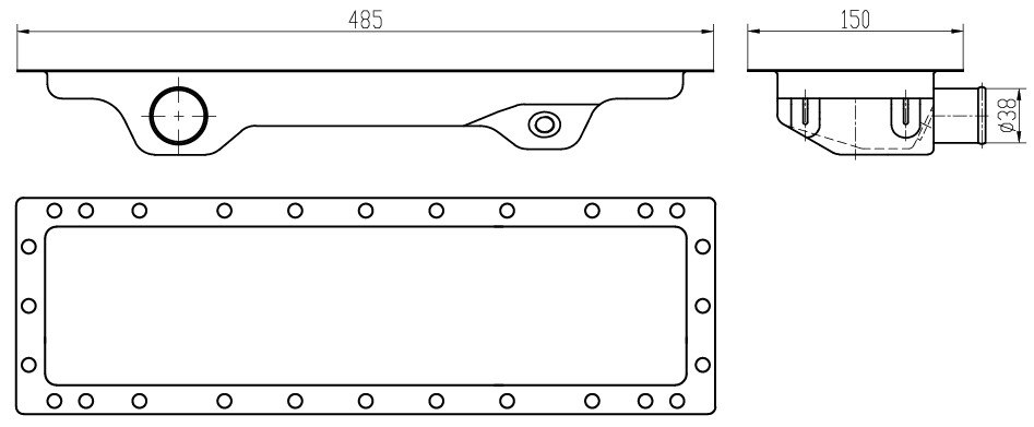 Бачок радиатора охлаждения для тракторов МТЗ-80/82 (нижний, с прокладкой)