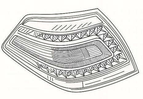 Фонарь задний для автомобилей Nissan Teana J32 (08-) рестайлинг, левый