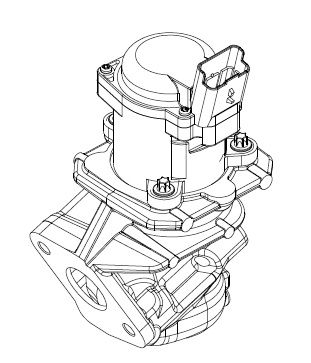 Клапан EGR (рециркуляции отработавших газов) для автомобилей Ford Focus (05-)/Peugeot 307 (04-) 1.6D