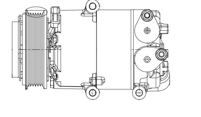 Компрессор кондиционера для автомобилей Mondeo IV (07-) 2.0i/2.3i
