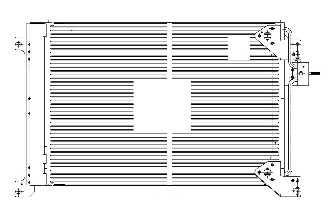 Радиатор кондиционера для автомобилей Iveco Stralis (02-)