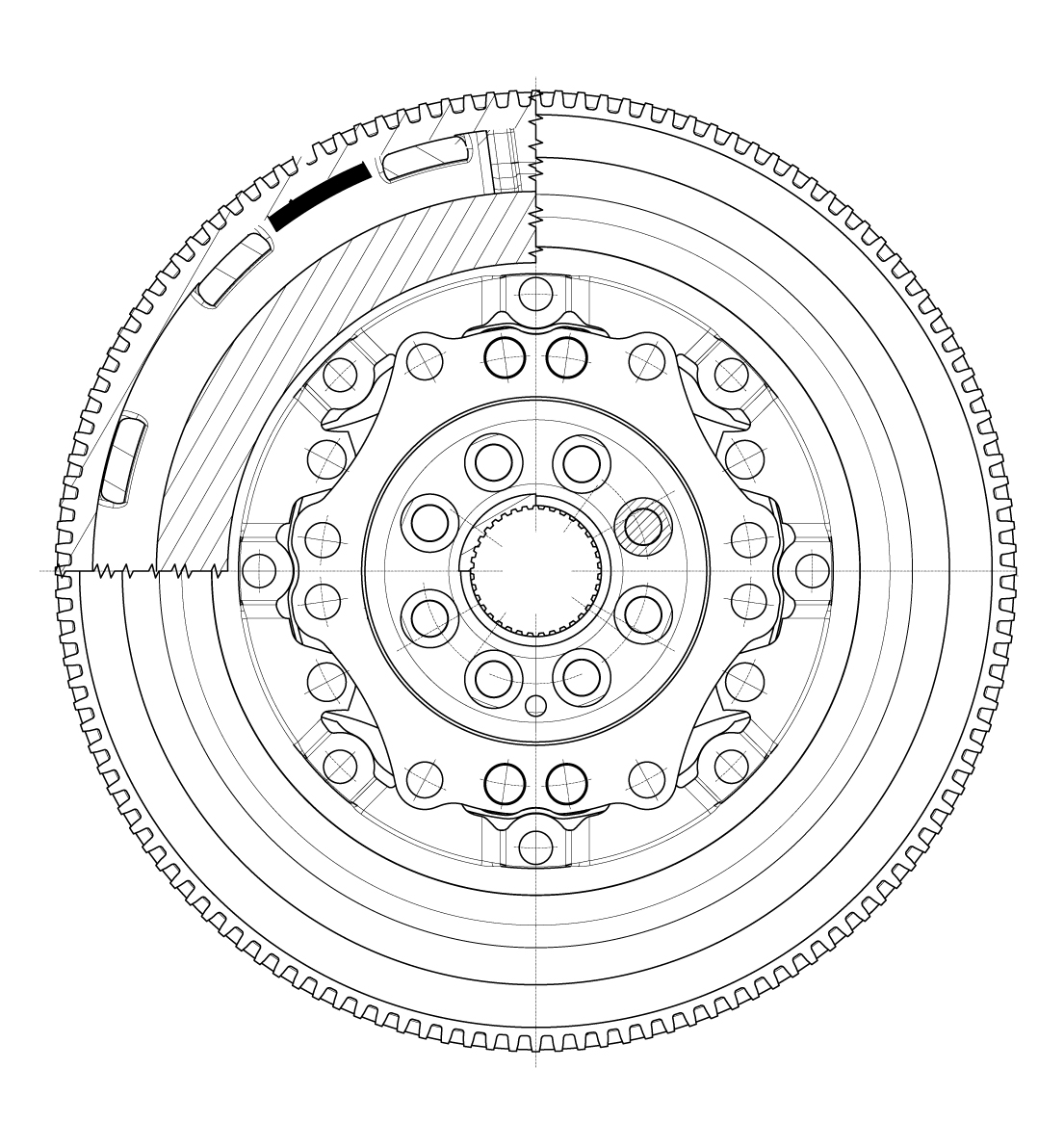 Маховик двухмассовый для автомобилей VW Passat B6 (05-) (до 2010 г.) 2.0TFSi