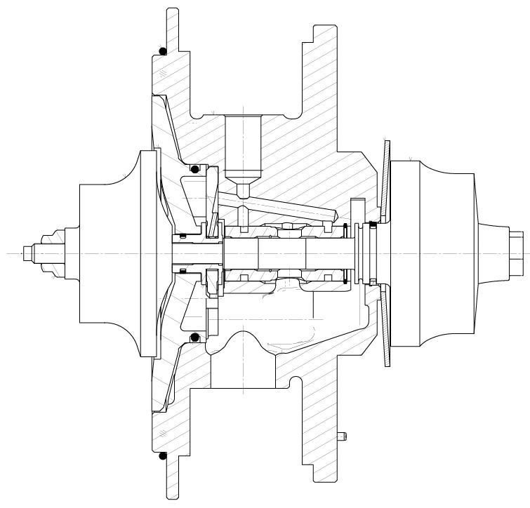 Картридж турбокомпрессора для а/м Ford Transit (06-) 2.4D (тип GT2052V)