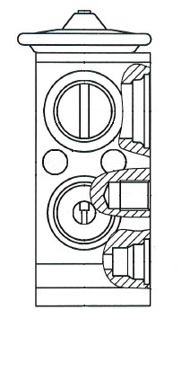Клапан расширительный кондиционера (ТРВ) для автомобилей Solaris/Rio (10-)