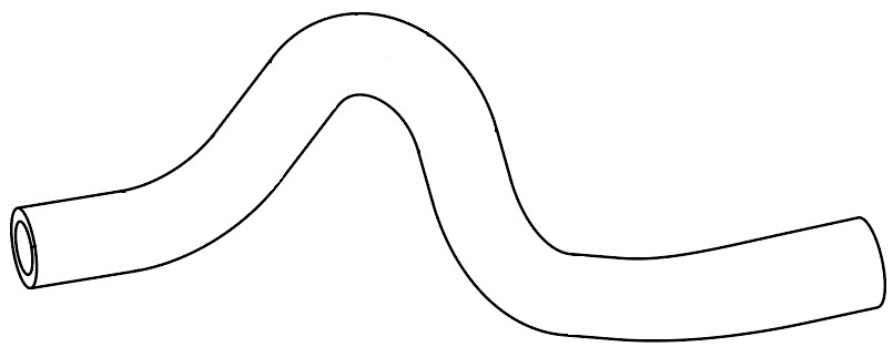 Патрубок отоп. для а/м Kia Optima (15-) 2.4i [G4KJ] подвод. (EPDM,1шт.)