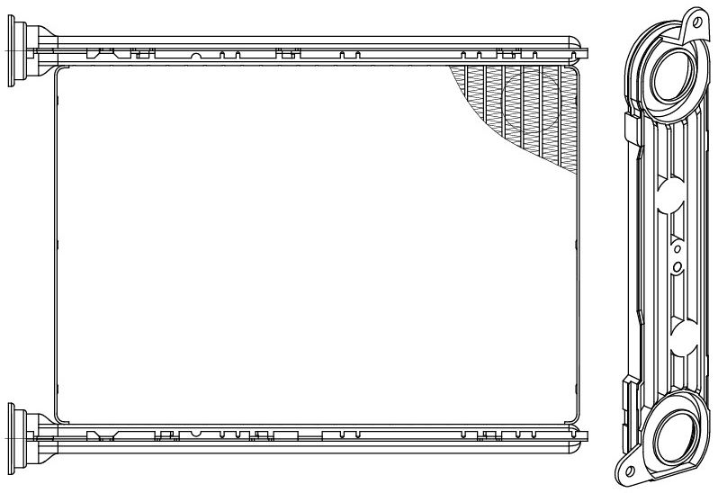 Радиатор отопителя для автомобилей Megane III (09-)/Scenic III (09-)/Fluence (09-)