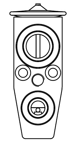 Клапан расширительный кондиционера (ТРВ) для автомобилей Chevrolet Cruze (09-)/Opel Astra J (10-)
