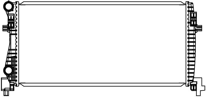 Радиатор охлаждения для автомобилей Octavia A7 (13-)/Audi A3 (12-) 1.2T/1.6D M/A