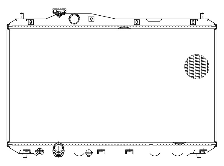 Радиатор охлаждения для автомобилей Honda Civic 4D (12-) M/A