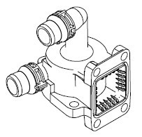 Корпус термостата для автомобилей BMW 3 (E46) (98-)/3 (E90) (05-)/1 (E81) (04-) (пластик)