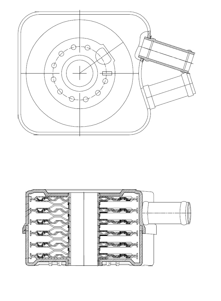 Радиатор масляный для автомобилей Passat B4 (93-) 1.9TDI/1.8T/2.8i