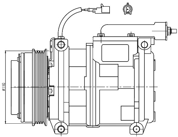 Компрессор кондиционера для автомобилей Iveco Stralis (02-)