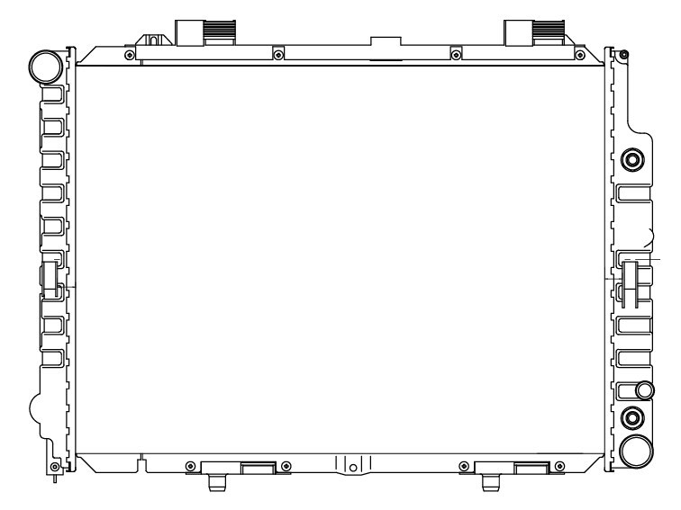 Радиатор охлаждения для автомобилей Mercedes E (W210) (95-)