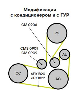 Ролик приводного ремня для автомобилей Лада Largus (12-)/Renault Logan (04-) 1.4i/1.6i/Changan CS35 (12-) 1.6i (опорный)