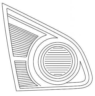 Фонарь задний для автомобилей Nissan Qashqai J10 (06-) дорестайлинг, внутренний, левый