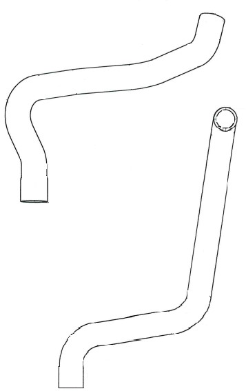 Патрубки охлаждения для автомобилей Лада Largus FL (21-) 1.6i 16кл. (EPDM, кмпл., 2 шт.)