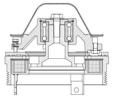 Муфта электромагнитная вентилятора для автомобилей КАМАЗ 43118, 53215, 43114, 55111, 65115, 53228, 53212, 4310, 65111 с двигателями 740-30; 740.31