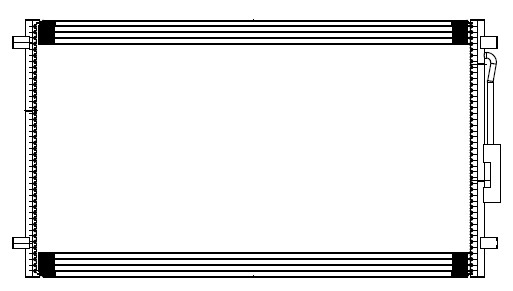 Радиатор кондиционера для автомобилей Caravan (01-)/Voyager (01-)