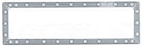 Прокладка бачка радиатора для спецтехники МТЗ-80/82 (силиконовая с РА каркасом)