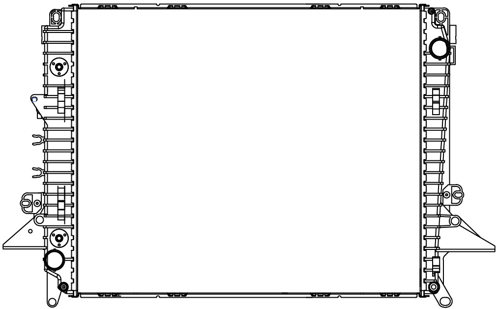 Радиатор охлаждения для автомобилей Land Rover Discovery (04-)/(09-)/Range Rover Sport (05-) 2.7TD M/A